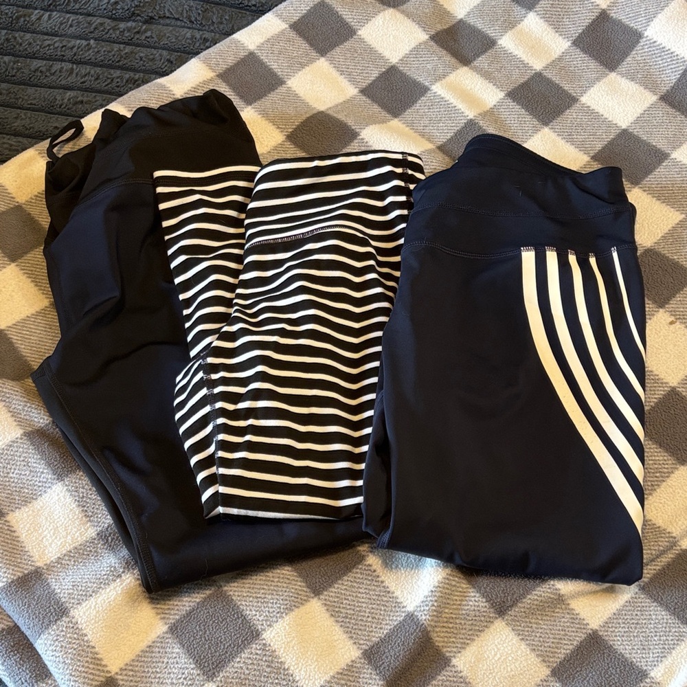 Athleta set of 3 leggings